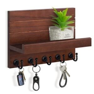 Key Holder for Wall Easy Installation wooden